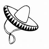 Sombrero Coloring Mayo Cinco Drawing Pages Template Mexican Surfnetkids Clip Getdrawings sketch template