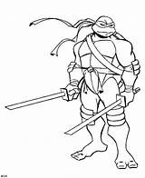 Coloring Ninja Turtles Teenage Mutant Leonardo Pages Popular sketch template
