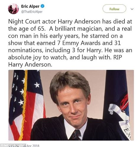night court star harry anderson s wife s 911 call daily mail online