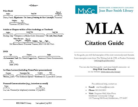 mla format citation guide