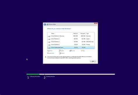 create custom partition  install windows  pureinfotech