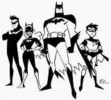 Batman Bruce Timm Nightwing Robin Batgirl Animated Coloring Sheet Drawing Comicartcommunity Series Tas Superheroes Dc Comic Comics Quinn sketch template