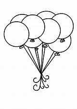 Coloring Pages Balloons Balloon Birthday Printable Circle Template Kids Print Colouring Color Happy Book Books Getcolorings Cartoon sketch template