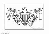 Virgin Flag Islands Coloring Pages Usa Haiti Color Printable 620px 2kb Getcolorings sketch template