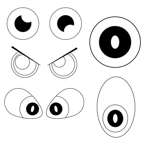 images  printable eyes nose mouth templates printable