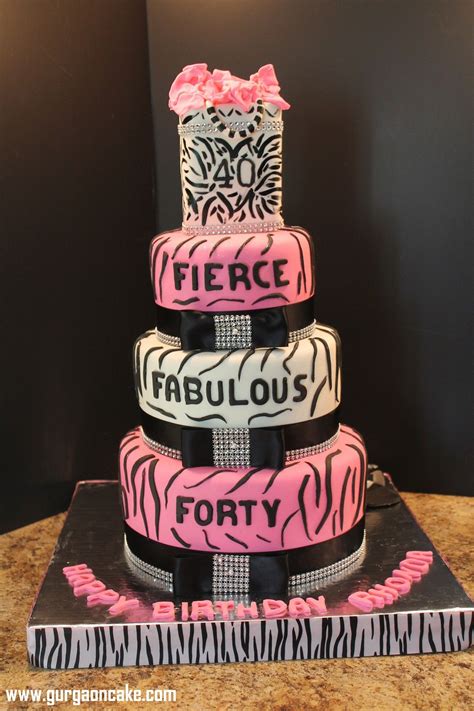 40th Birthday Cake Ideas For Ladies