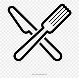 Silverware Coloring Template Fork Spoon sketch template