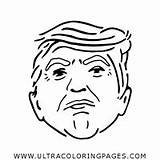 Trump sketch template