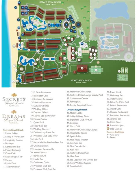 resort map secrets royal beach punta cana dr