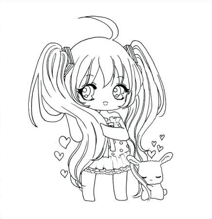 anime wolf girl coloring page coloring home