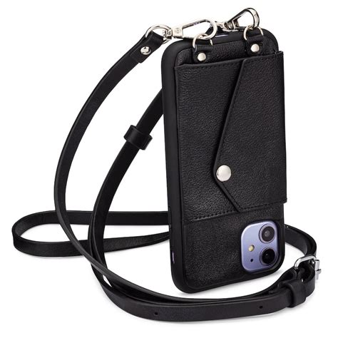 genuine leather crossbody phone purse bag case  adjustable etsy