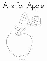 Apple Coloring Pages Printable Noodle Twisty Print Twistynoodle Printables Tracing Alphabet Ll Outline sketch template
