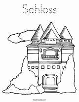 Coloring Schloss Print Ll sketch template