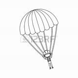 Paratrooper Drawing Getdrawings Parachute sketch template