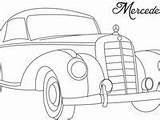 Coloring Car Pages Kids Mercedes Cars Printable Old School Muscle Trucks Popular sketch template