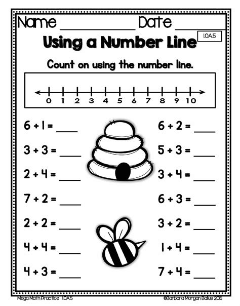 grade math counting  number lines activities number sense