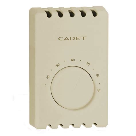 cadet single pole  amp  volt wall mount mechanical  programmable thermostat  taupe