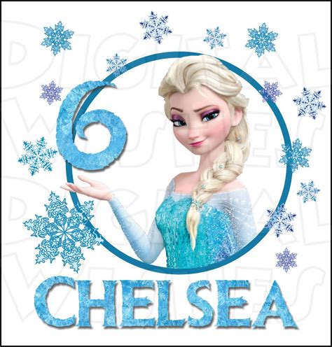 Frozen Elsa Birthday Personalized Any Name And Number Custom Digital