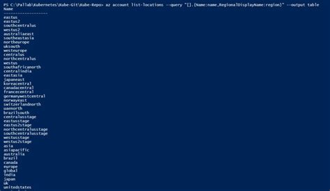 azure az cli query  displaying  columns properly stack overflow