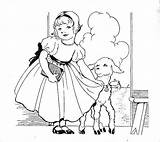 Had Little Mary Lamb Coloring Nursery Rhymes Pages Google Getcolorings Book Rhyme Printable Costume sketch template