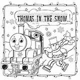 Coloring Pages Train Thomas Christmas sketch template