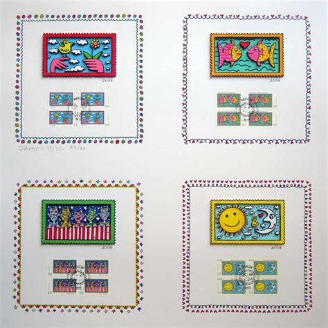 james rizzi stamps briefmarken   james rizzi