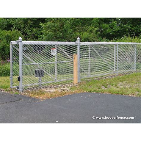 hoover fence chain link fence single track aluminum  gate kits