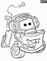 Coloring Mater Pages Cars Tow Printable Disney Lightning Mcqueen Colouring Kids Chief Sheets Color Books Online Book Gif Print Cartoon sketch template