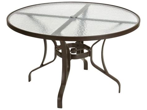 Glass Patio Tables With Umbrella Hole Patio Furniture