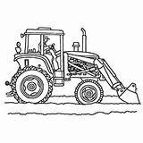 Tractor Coloring Plow Pages Color Traktor Snow Printable Kids Sheets Bottom Drawing Truck Case Little Six Tractors Print Sheep På sketch template