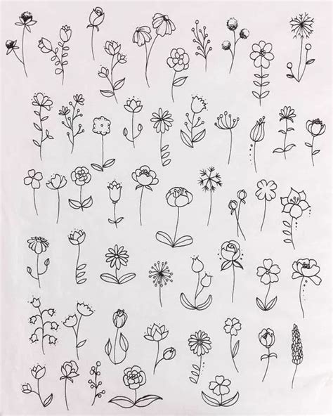 draw flowers easy