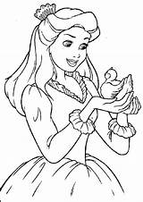 Princess Coloring Disney Pages Color Kids Print Colouring Printable sketch template