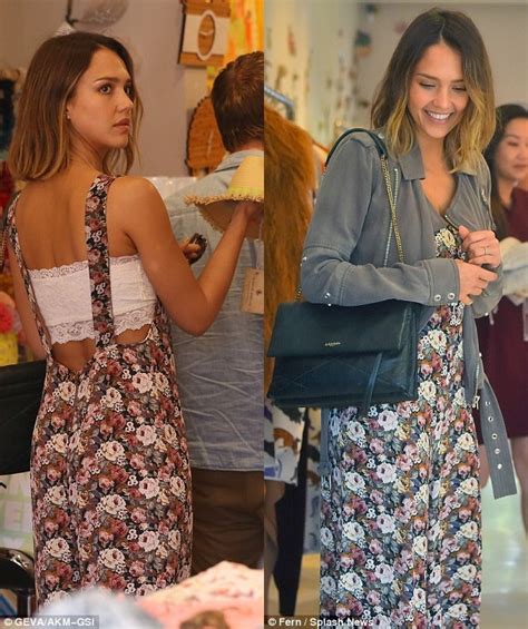 jessica alba gives floral and lace a dose of edgy funk love her look