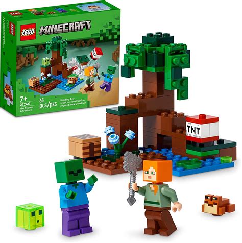 lego minecraft  swamp adventure  building game construction
