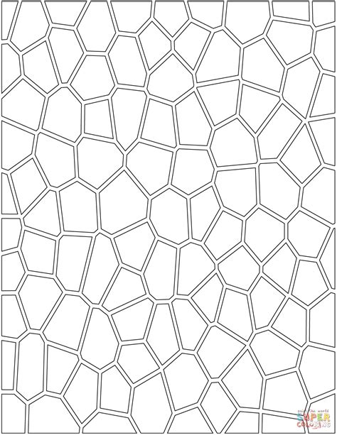 mosaic pattern coloring page  printable coloring pages