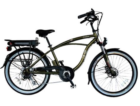 oahu  electric bike glossy metallic army green reviews bike price