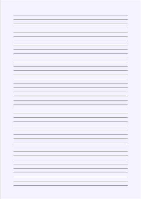 printable  size lined paper