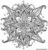 Coloring Adult Pages Zen Antistress Printable Print sketch template