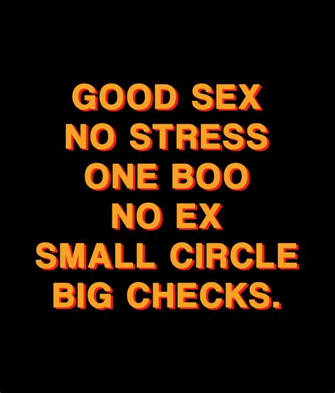 good sex no stress one boo no ex small circle big checks digital art by
