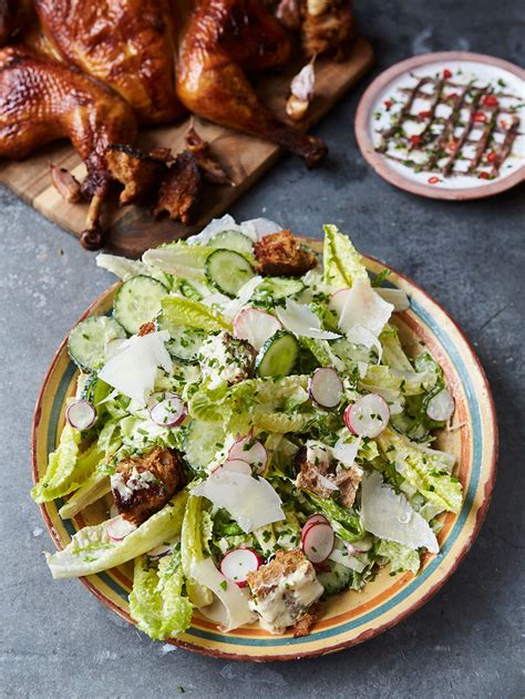Ultimate Roast Chicken Caesar Salad Jamie Oliver Recipe