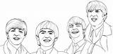 Beatles Sorrindo Tudodesenhos sketch template