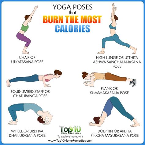 yoga poses  burn   calories top  home remedies