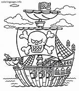 Pirate Coloring Pages Pirates Ship Caribbean Treasure Chest Lego Boat Color Printable Adults Schooner Colouring Kids Print Colorings Sheets Girl sketch template
