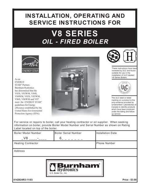 burnham  series instructionspdf heating