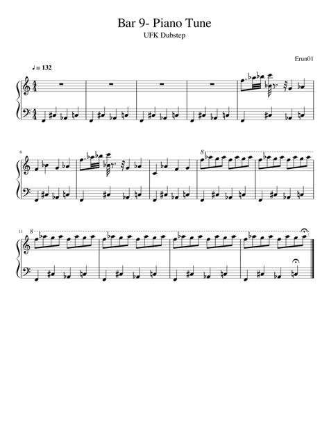 bar  piano tune sheet   piano solo musescorecom