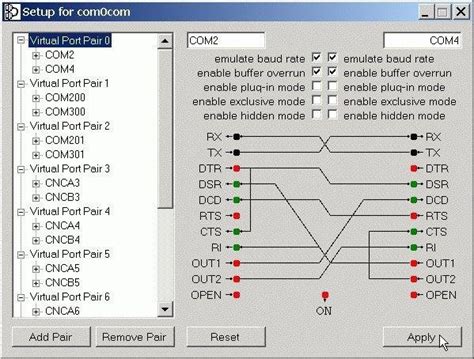 virtual null modem emulator top  software  virtual null modem connection