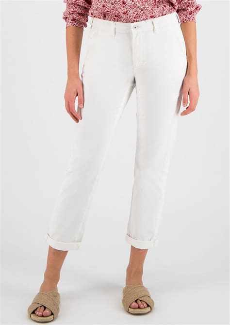 liva witte regular fit chino voor dames circle  trust official webshop
