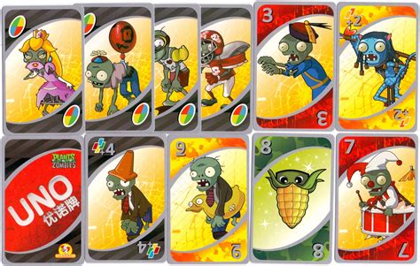 Plants Vs Zombies Uno Card Set The World Of Playing Cards