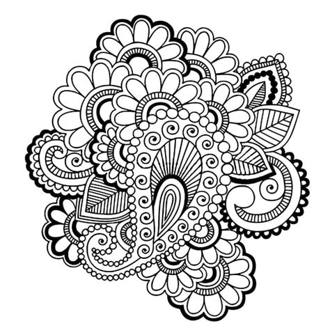 printable adult coloring pages paisley everfreecoloringcom