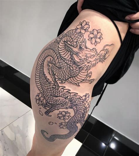 Thigh Tattoos Women Dragon Best Tattoo Ideas